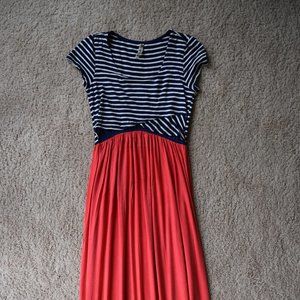 Short Sleeve Maxi Dress
